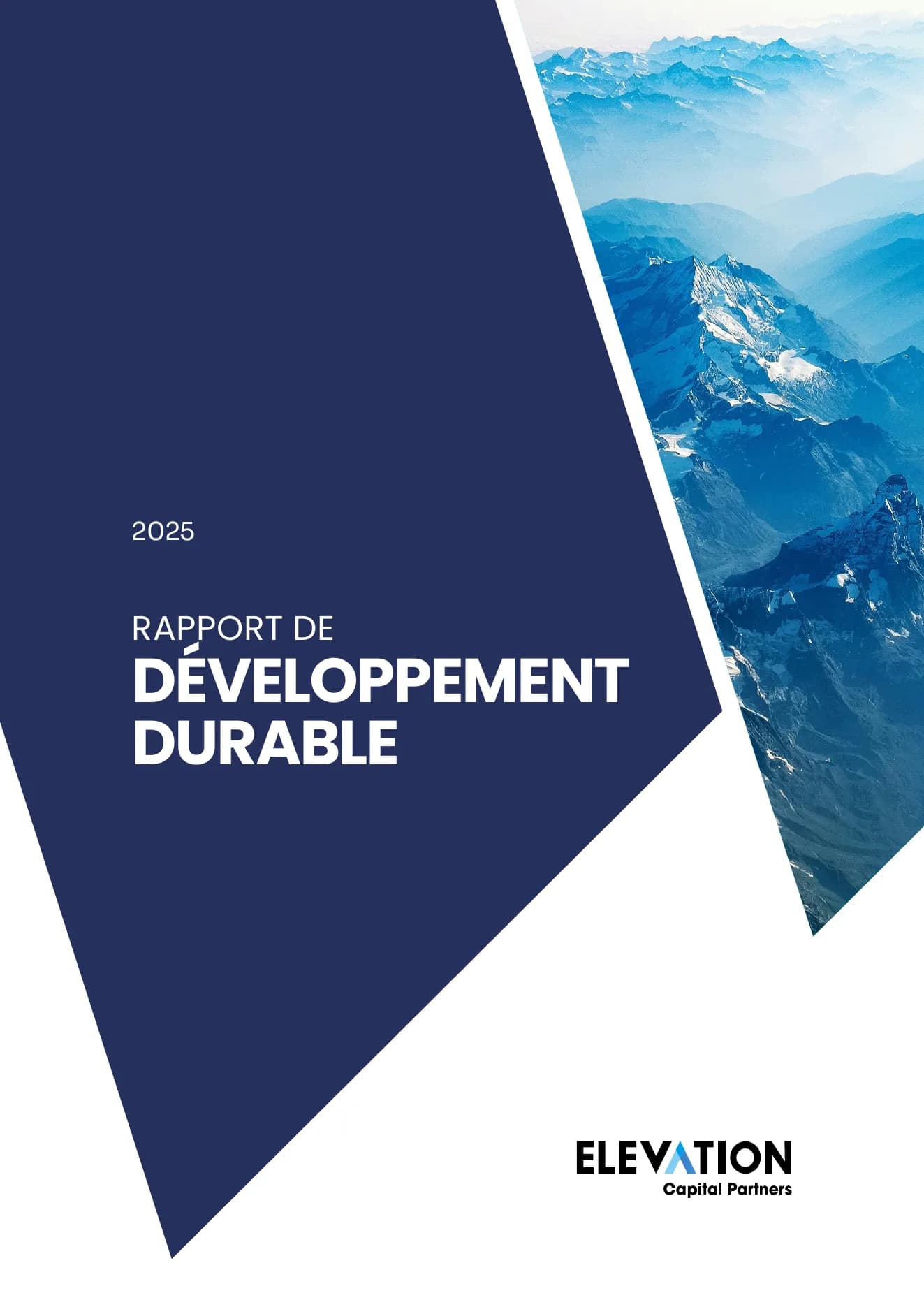 Rapport de développement durable 2025 — Elevation Capital Partners